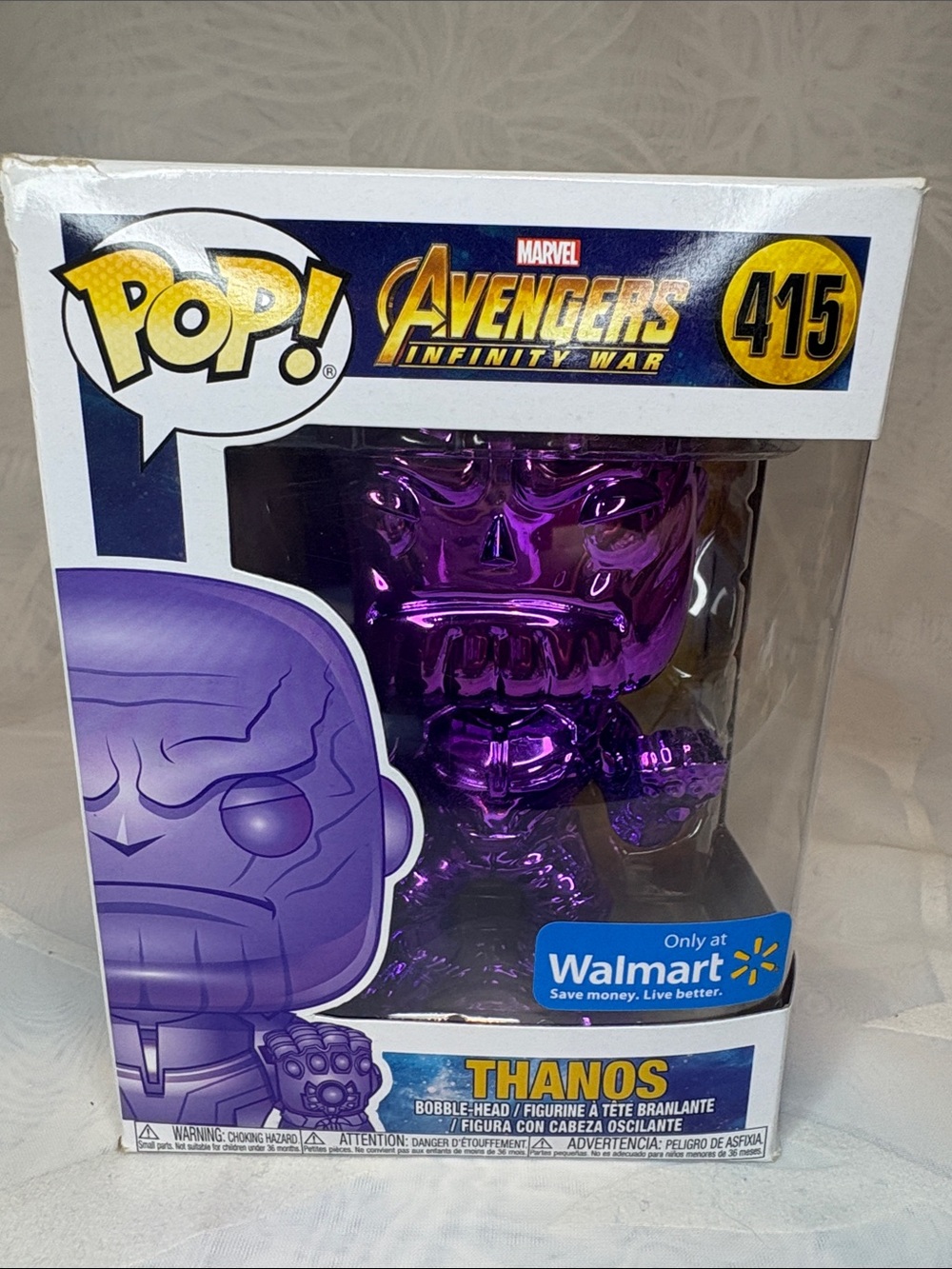 Funko Pop Avengers Infinity War Thanos Chrome Set of 6 Walmart Exclusives - Picture 12 of 16